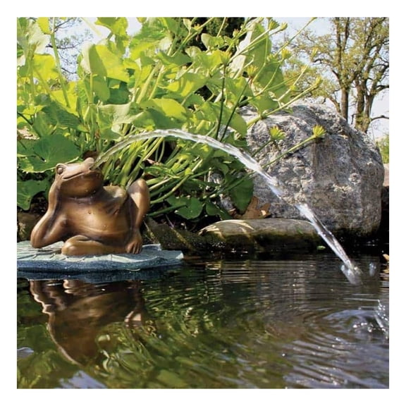 Lazy Frog on Lily Pad Spitter Fountain for Ponds and Water Gardens, 78311