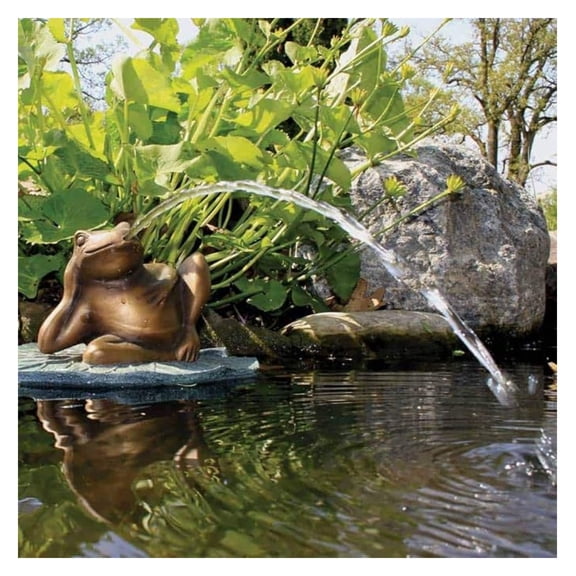 Lazy Frog on Lily Pad Spitter Fountain for Ponds and Water Gardens | 78311