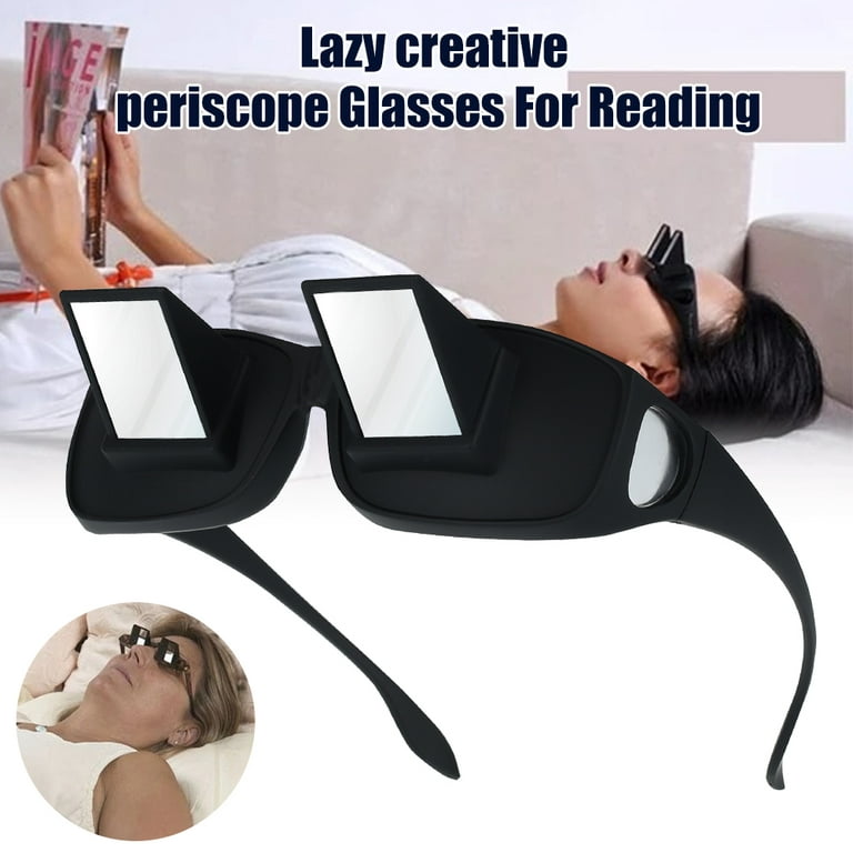 Laying in Bed Eyeglasses Lazy Prism Glasses For TV Reading Spectacles  Periscope