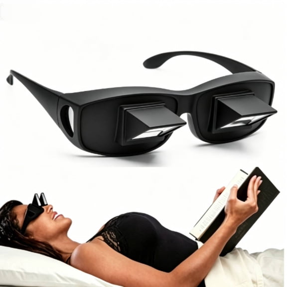 Lazy Glasses Prism Glasses Horizontal Spectacles Lie Down for Reading/Watching TV