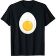 thumbnail image 1 of Lazy Halloween Costume Devil Horns Food Lover Deviled Egg T-ShirtMen's and women's short-sleeved pure cotton shirts, 1 of 6