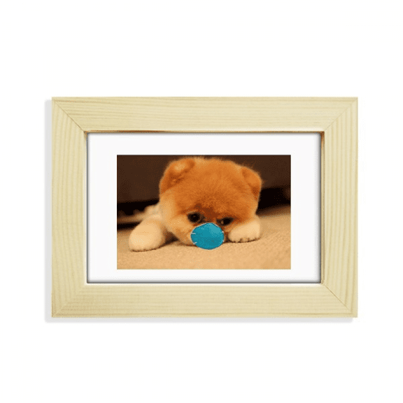 Lazy Head Lovely Pet Dog Expression Desktop Decorate Photo Frame Picture Art Painting 5x7 inch