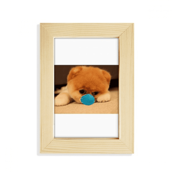 Lazy Head Lovely Pet Dog Expression Desktop Display Photo Frame Picture Art Painting 5x7 inch