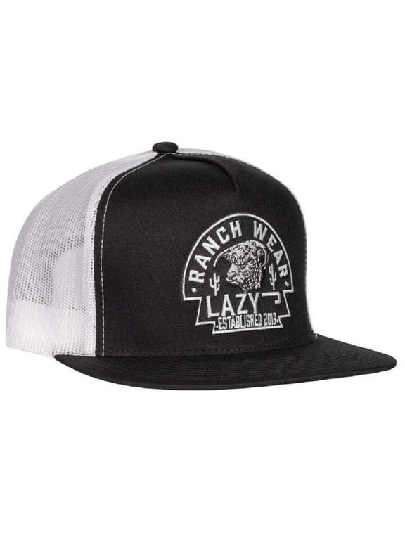 Ranch Black White Black Arrowhead Classic Five Panel Trucker Hat