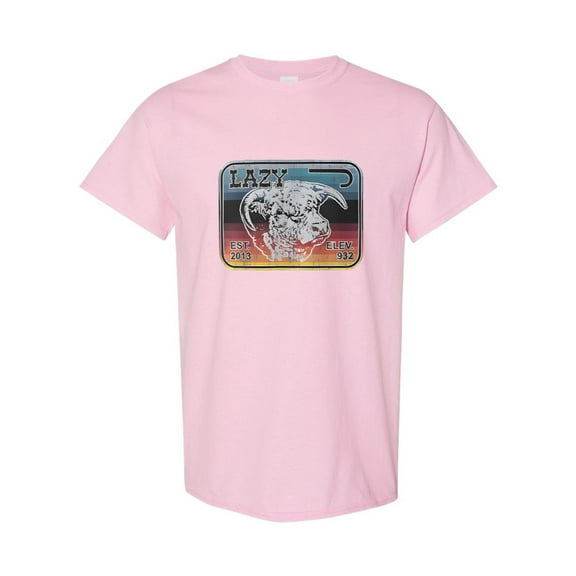 Lazy J Ranch Serape Elevation Western Style Cowboy Rodeo Country Living CO T-Shirt V60690, for men & women, up to size 5XL