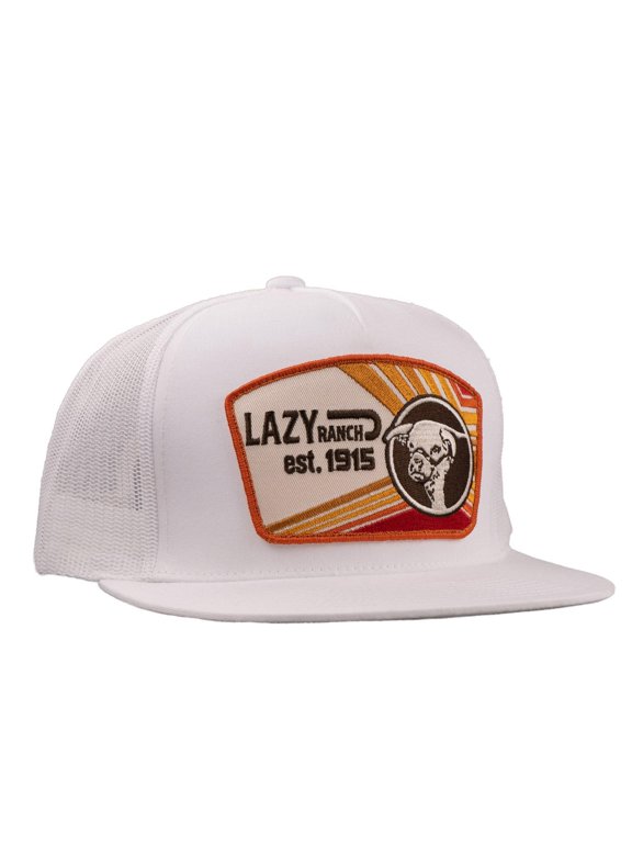 Lazy J Ranch White Daybreak Classic Five Panel Trucker Hat