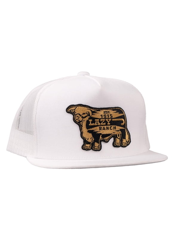Lazy J Ranch Youth White Gold Rush Classic Five Panel Trucker Hat