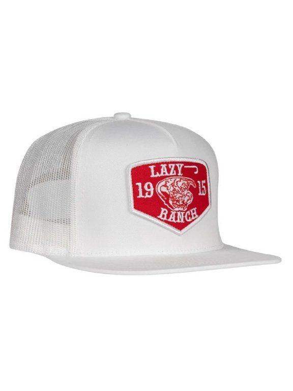 Ranch White Red Ranch Classic Five Panel Trucker Hat
