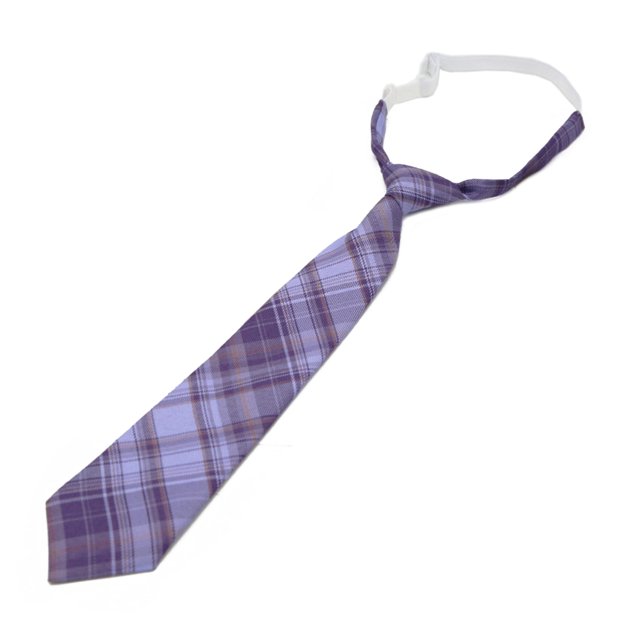 Lazy JK Ties Women Plaid Slim Cute Necktie Plaid Uniform School Student