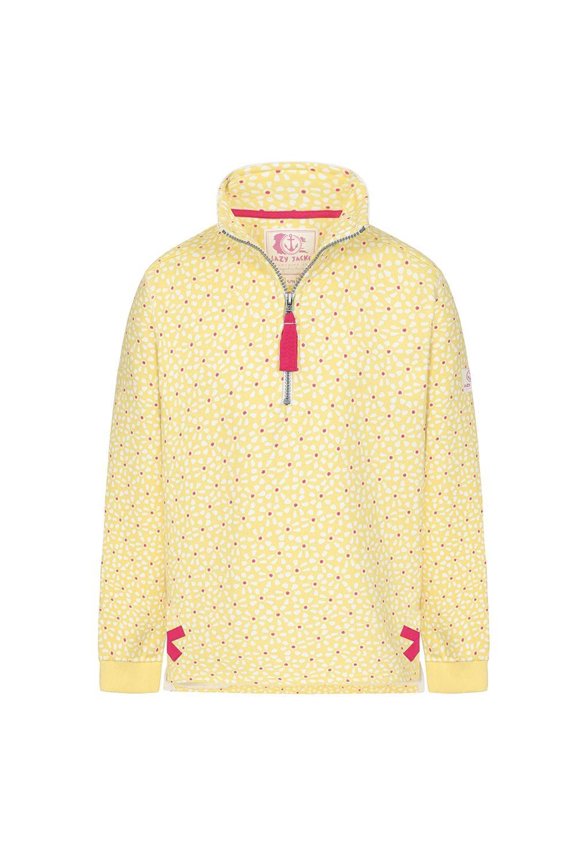 Girls Printed Quarter Zip Sweatshirt