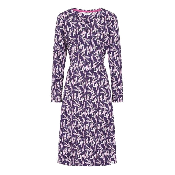 Lazy Jacks Womens Barley Long-Sleeved Midi Dress