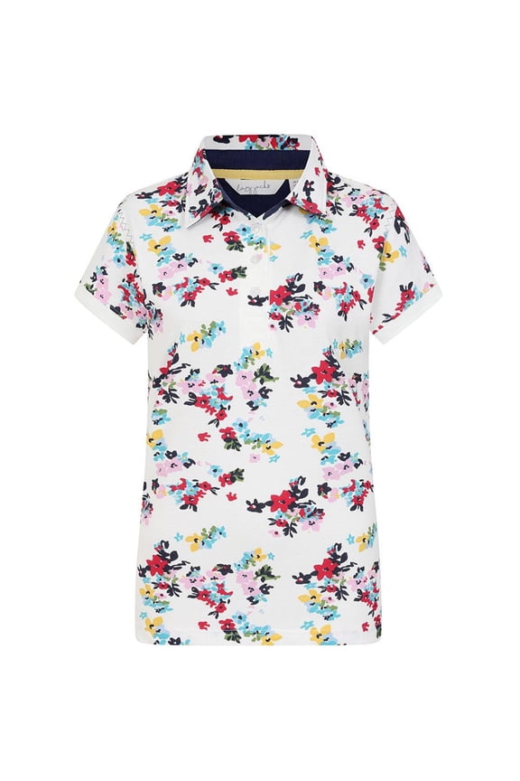 Womens Printed Polo Shirt