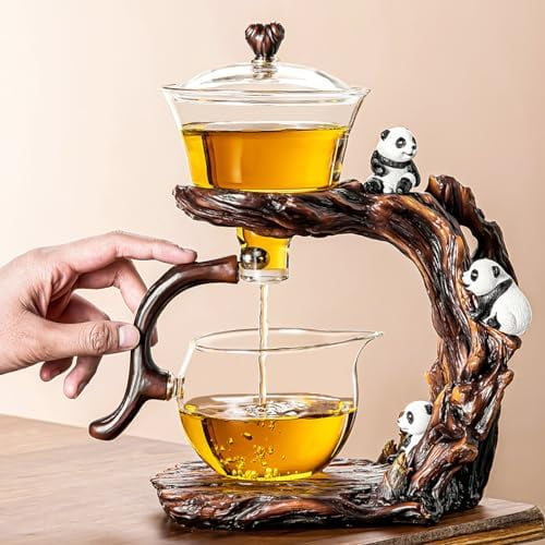 Kungfu Magic Deer Tea Set Glass Magnetic Teapot Semi