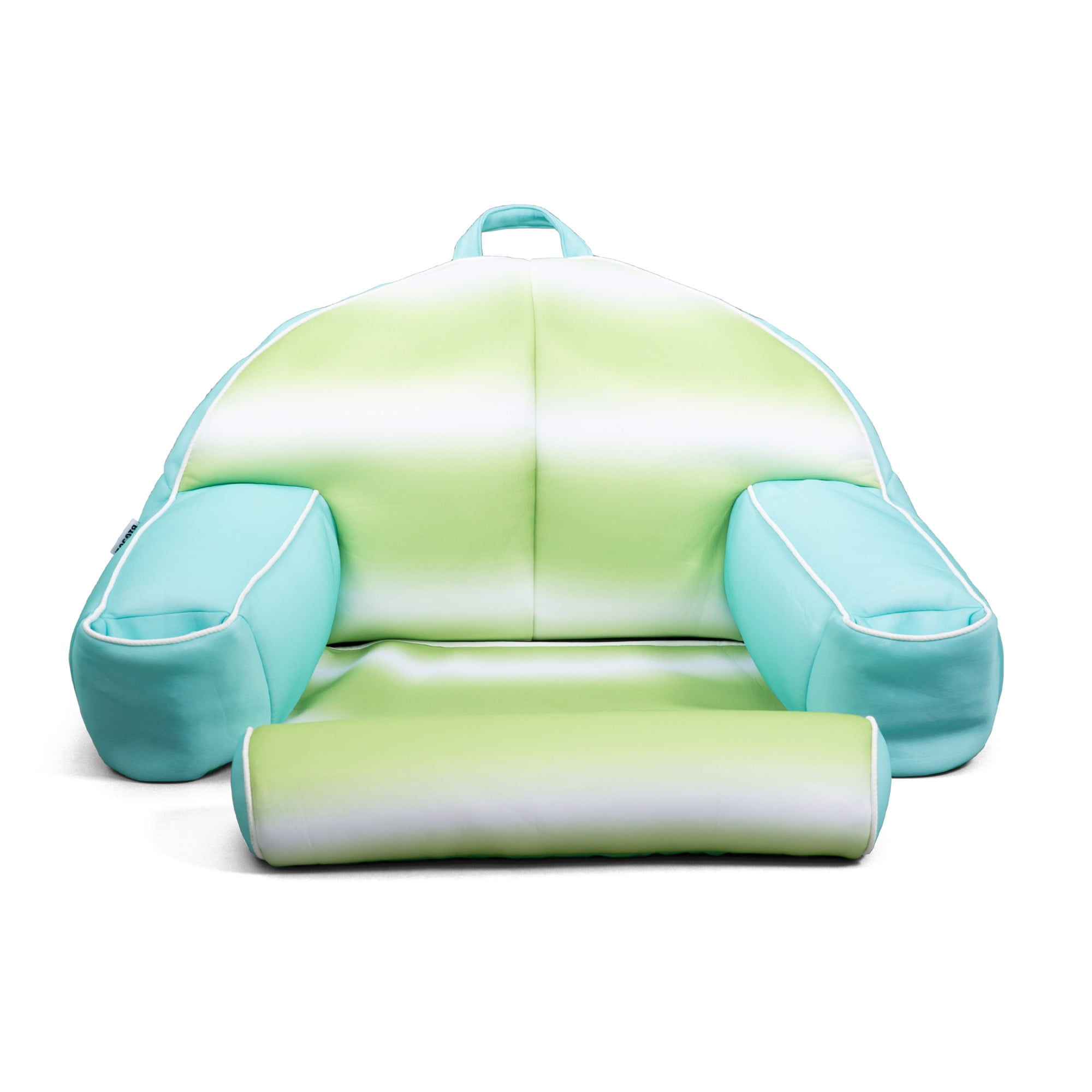 Rolling Wave Lime Quick-Drying Mesh Lazy Lounger with Headrest
