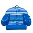 thumbnail image 1 of Big Joe Lazy Lounger No Inflation Needed Pool Float with Headrest and Footrest, Blurred Blue Double Sided Mesh, Quick Draining Fabric, 3.5 feet Lounger, 1 of 7