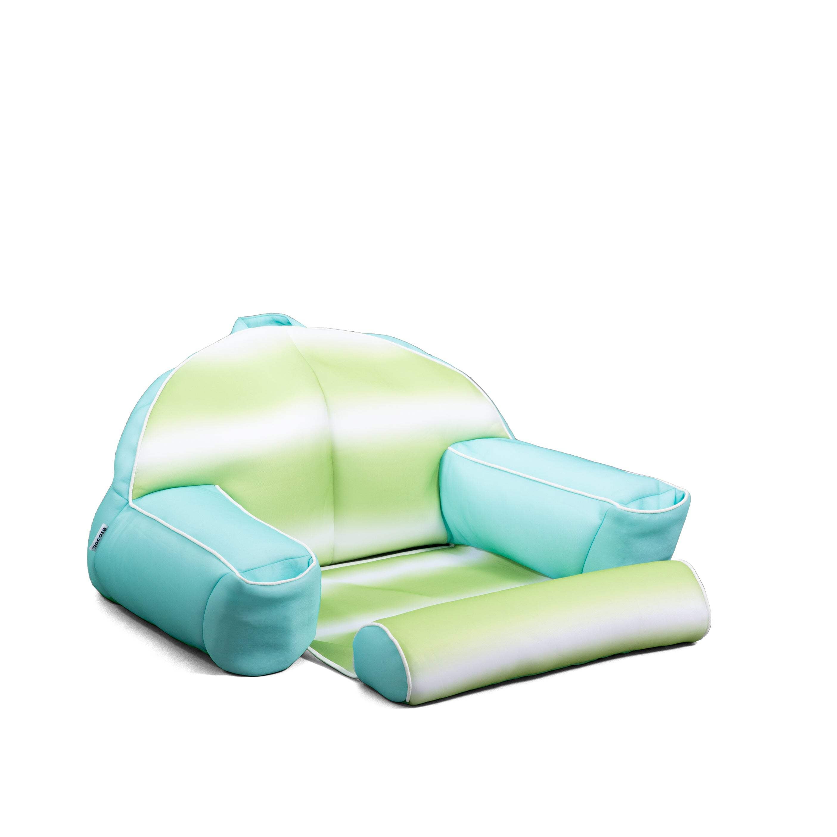 Rolling Wave Lime Quick-Drying Mesh Lazy Lounger with Headrest