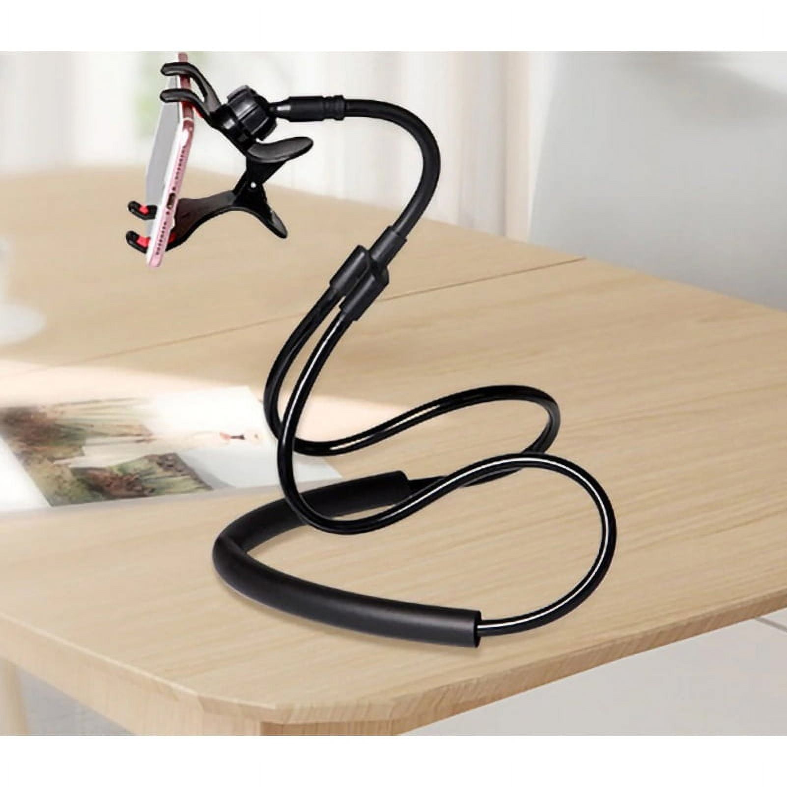 Lazy Neck Phone Holder Stand Desktop Bed Mount Long Flexible Gooseneck X2P for iPhone 11 Pro Max 6 Plus - ASUS Zenfone V Live Max Plus M1, ROG Phone 2, AR 6 5z 5Q 4 Pro - Blackberry Key2 LE