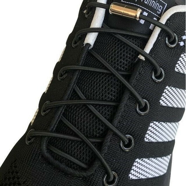 Stringless Shoe Lazy No Tie Elastic Tieless Lock Shoe Laces Strings for Sneakers Kids ...
