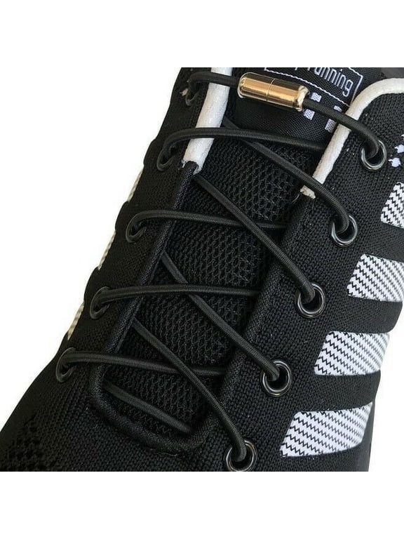 Lazy No Tie Elastic Tieless Lock Shoe Laces Strings for Sneakers Kids Adults Boots Canvas