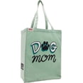 thumbnail image 1 of Lazy One Canvas Tote Bag, Reusable Unisex Bag for Shopping, Travel, and Work (Dog Mom), 1 of 5