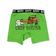 thumbnail image 1 of Lazy One Funny Boxer Briefs for Men, Underwear for Men, Farm, Airplane (Crop Duster, Large), 1 of 7
