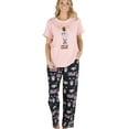 thumbnail image 1 of Lazy One Women's Pajama Set, Short Sleeves with Cute Prints, Relaxed Fit, Don't Do Mornings, 1 of 7