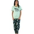 thumbnail image 1 of Lazy One Women's Pajama Set, Short Sleeves with Cute Prints, Relaxed Fit, Mountain Moose, 1 of 7