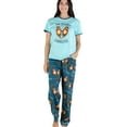 thumbnail image 1 of Lazy One Women's Pajama Set, Short Sleeves with Cute Prints, Relaxed Fit, No Wake Zone, 1 of 7