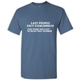 thumbnail image 1 of Lazy People Fact You Were Too Lazy To Read That Number Hilarious Memes Graphic Tee Humor Gift For Sarcasm Sayings Lover Mens Funny T Shirt, 1 of 5