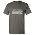 thumbnail image 1 of Lazy People Fact You Were Too Lazy To Read That Number Hilarious Memes Graphic Tee Humor Gift For Sarcasm Sayings Lover Mens Funny T Shirt, 1 of 5