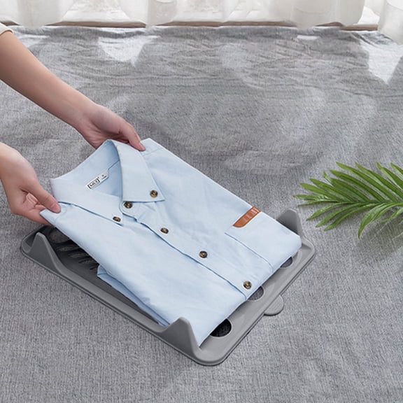 Lazy Person Clothes Folding Board - Wrinkle-Free Shirt and Pants Folder for Closet Organization Plastic Laundry Folding Tool