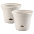 thumbnail image 1 of Lazy Planters Extra Large 14 Inch - 2 Pack - Self Watering Plant Pot Ivory - Large XL Planter - Indoor & Outdoor (2 x 14 Inch), 1 of 6