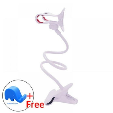 Lazy Plastic Mobile Phone Holde with Clip 360°Flexible Goose Neck Cellphone Stand Holder