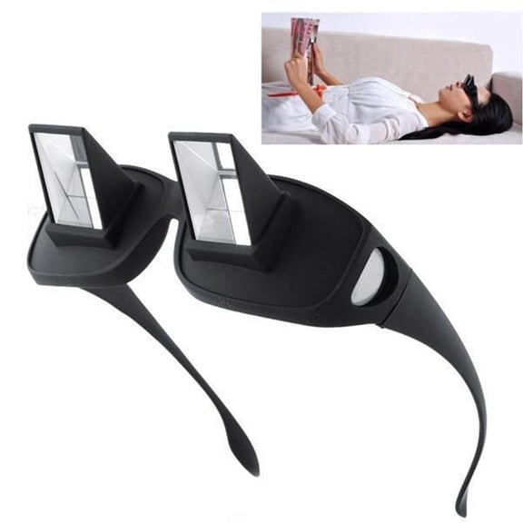 Lazy Reading Glasses, Horizontal Lie Down TV Book Viewing Glasses, Unisex Reduce Neck Strain