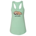 thumbnail image 1 of Lazy Sloth Racerback Tank Women -Image by Shutterstock, Female Large, 1 of 4
