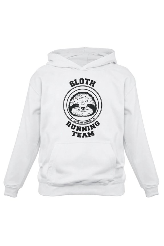 Lazy Sloth Running Team Tstars Women's Hoodie - Humorous Gift for Women - Perfect Birthday Present for Ladies Who Love Sloths and Laughter - Comfy and Cool Casual Wear