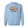 thumbnail image 1 of Lazy Sloth Sweatshirt Women -Image by Shutterstock, Female XX-Large, 1 of 4