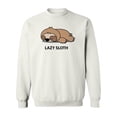 thumbnail image 1 of Lazy Sloth Sweatshirt Women -Image by Shutterstock, Female x-Large, 1 of 4