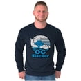 thumbnail image 1 of Lazy Smurf OG Slacker Sleepy Naps Long Sleeve TShirt Men Women Brisco Brands S, 1 of 6