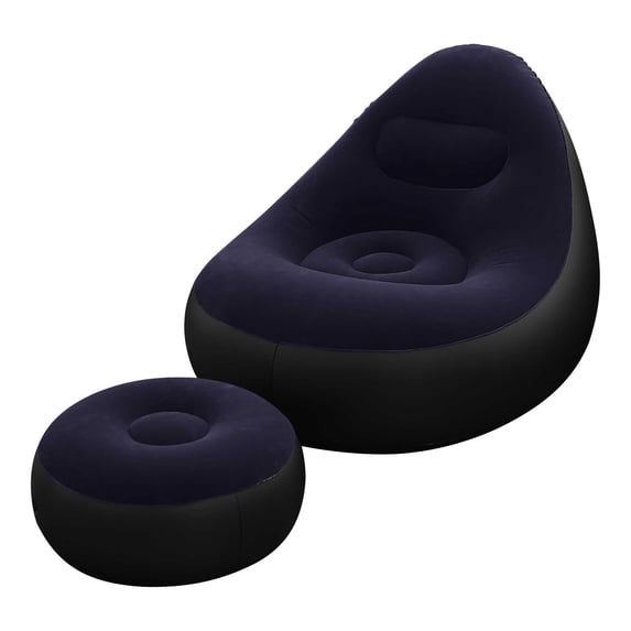 Air Couch Lazy Sofa, Inflatable Sofa, Family Inflatable Lounge Chair, with Inflatable Foot Cushion, Suitable for Home Rest or Office Rest, Outdoor Folding Sofa Chair