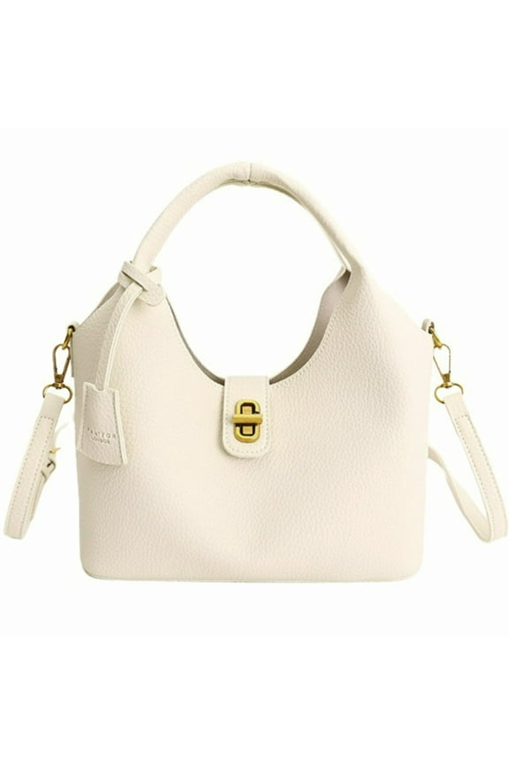 Lazy Style PU Mini Bucket Bag for Women, Chic Stitched Tote Crossbody Underarm Bag, Versatile Daily Commute Handbag (9.4"x5.9"x7.9", 1.14lb), Street Trend