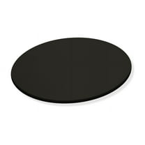 Lazy Susan 19" Round Custom Turntable Caddy for RV, Indoor/Outdoor Patio, Kitchen, Picnic, BBQ and Food Service Covered in Your Choice of a Colored Vinyl (Black Vinyl )