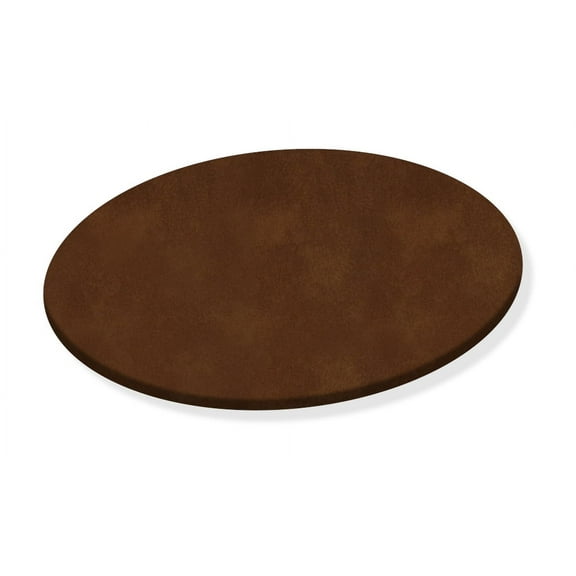 Lazy Susan 20" Round Custom Turntable Caddy for RV, Indoor/Outdoor Patio, Kitchen, Picnic, BBQ and Food Service Covered in Your Choice of a Colored Vinyl (Chestnut Brown Vinyl)
