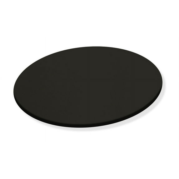 Lazy Susan 21" Round Custom Turntable Caddy for RV, Indoor/Outdoor Patio, Kitchen, Picnic, BBQ and Food Service Covered in Your Choice of a Colored Vinyl (Black Vinyl )