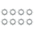thumbnail image 1 of Lazy Susan Hardware, 8Pack 4 Inch Iron Square Ball Bearing Rotating Swivel Plate for DVD Tower, Bookshelf(Silver), 1 of 5
