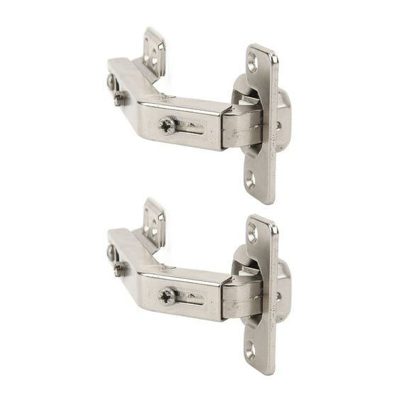 Lazy Susan Hinge for Folded Door, High Quality Steel Nickel Plated Finish Cabinet Door Hinges for Furniture, 3D Adjust Design Easy Install Smooth Action Corner Cabinet (Pack of 2)