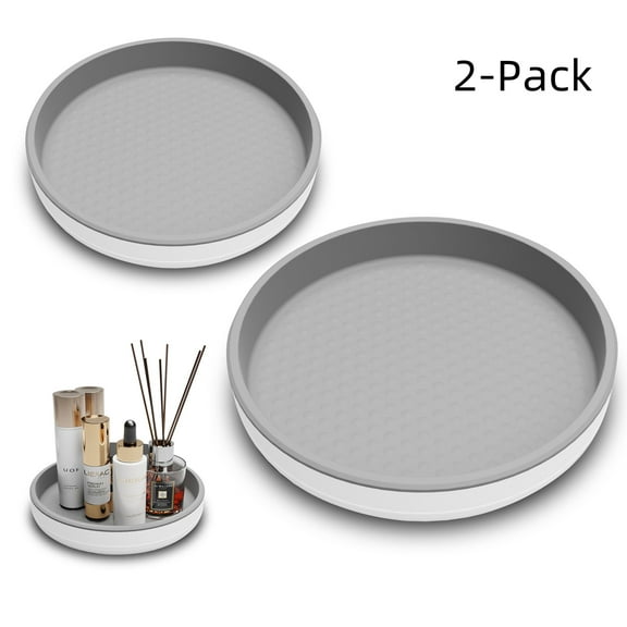 Lazy Susan Organizer Kitchen Organization, 10 Inch Lazy Susan Turntable for Cabinet, Pantry, Refrigerator and Table （2 Pack）