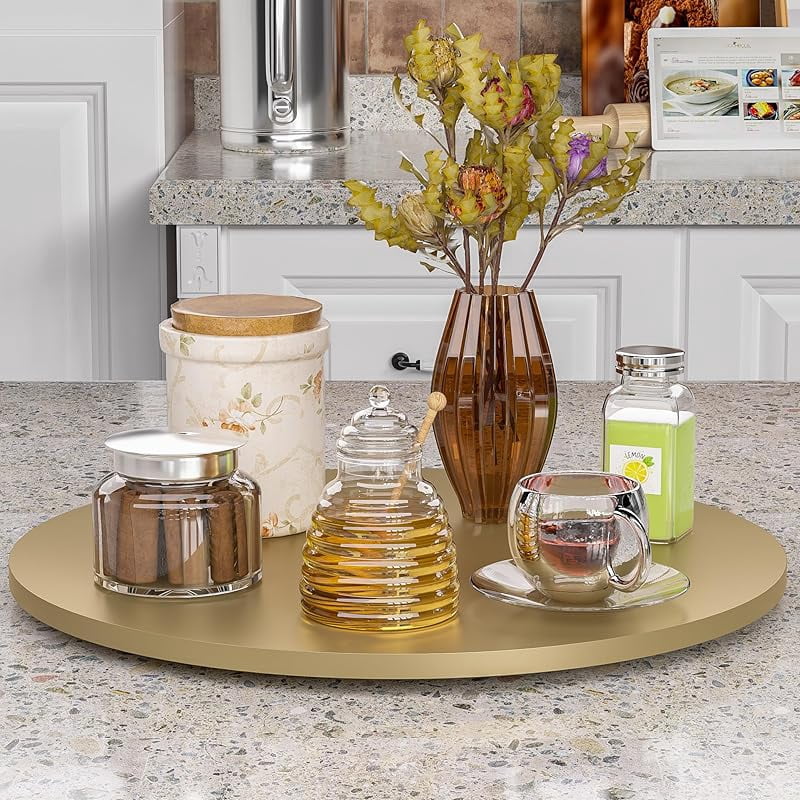 Lazy Susan for Table Top Bamboo Lazy Susan Turntable for Cabinet ...
