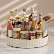 Lazy Susan Turntable for Kitchen Cabinets, 8.8 Lazy Susan Organizer, Non-skid Turntable Organizer for Cabinet, Kitchen, Pantry Organization Storage, Refrigerator, Vanity Makeup, Rotating Spice Rack
