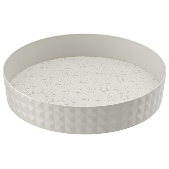 Lazy Susan Turntable Organization for Kitchen Storage, Cabinet Organizer for Pantry,Countertop,Vanity,Table, 8.8 Inch Round Rustic Rotating Tray Organizing Spice Rack,Fridge,Bathroom,Makeup,Non-Skid